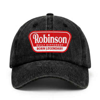Built Different Born Legendary Red Logo Washed Cap ROBINSON 13K1 C63PF