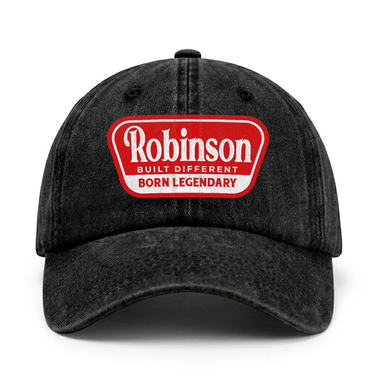 Built Different Born Legendary Red Logo Washed Cap ROBINSON 13K1 C63PF