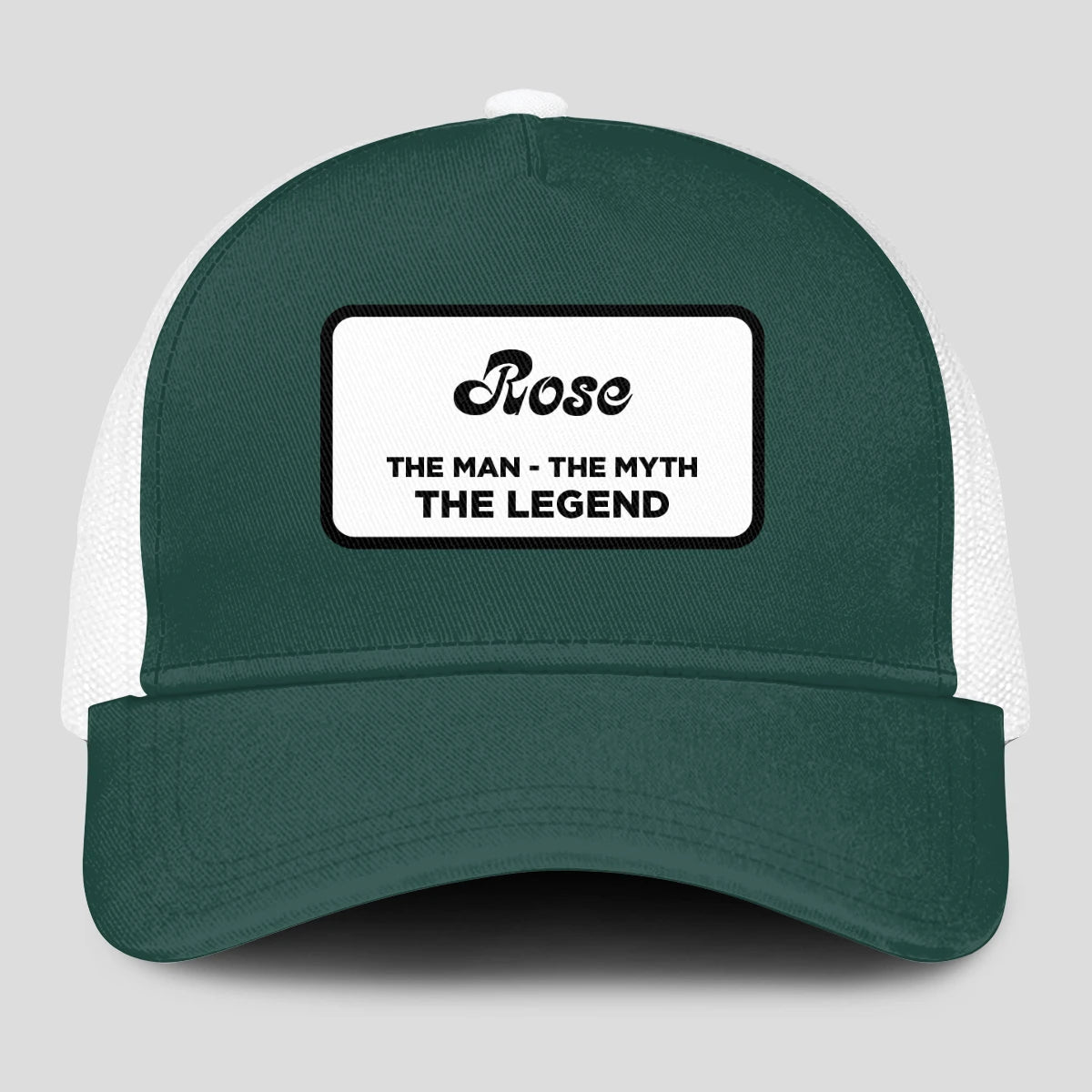 The Man The Myth The Legend Green And White Mesh Cap ROSE 13K1 C198PF