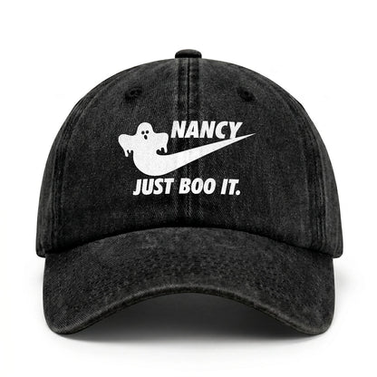 Just Boo It Halloween Washed Cap NANCY 13K1 C83PF