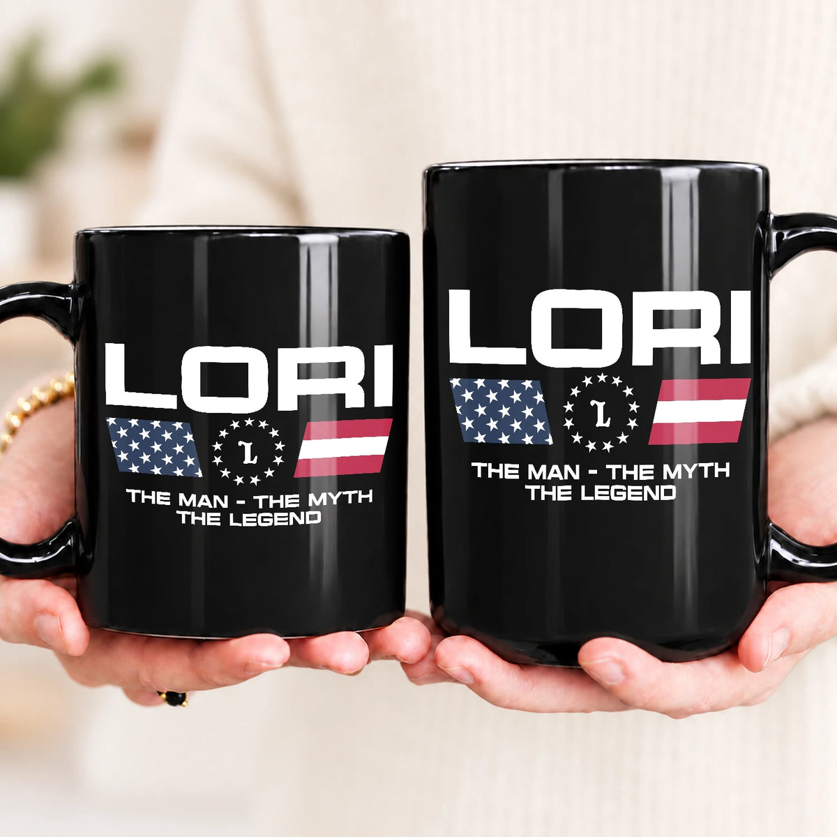 The Man The Myth The Legend Us Flag Mug LORI 13K1 MG23