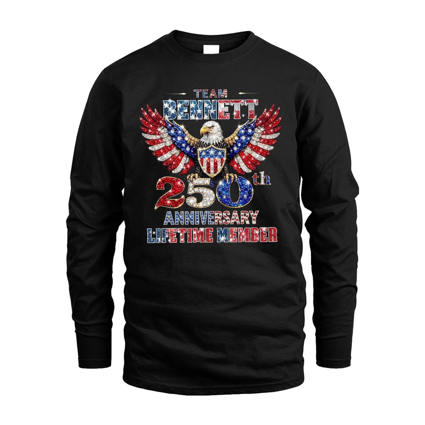 BENNETT 13K1-523 Personalized "Team...Lifetime Member" America 250 Design