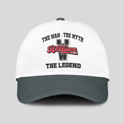 The Man The Myth The Legend Custom Initial Letter And Name Cap WILLIAM 13K1 C38PF