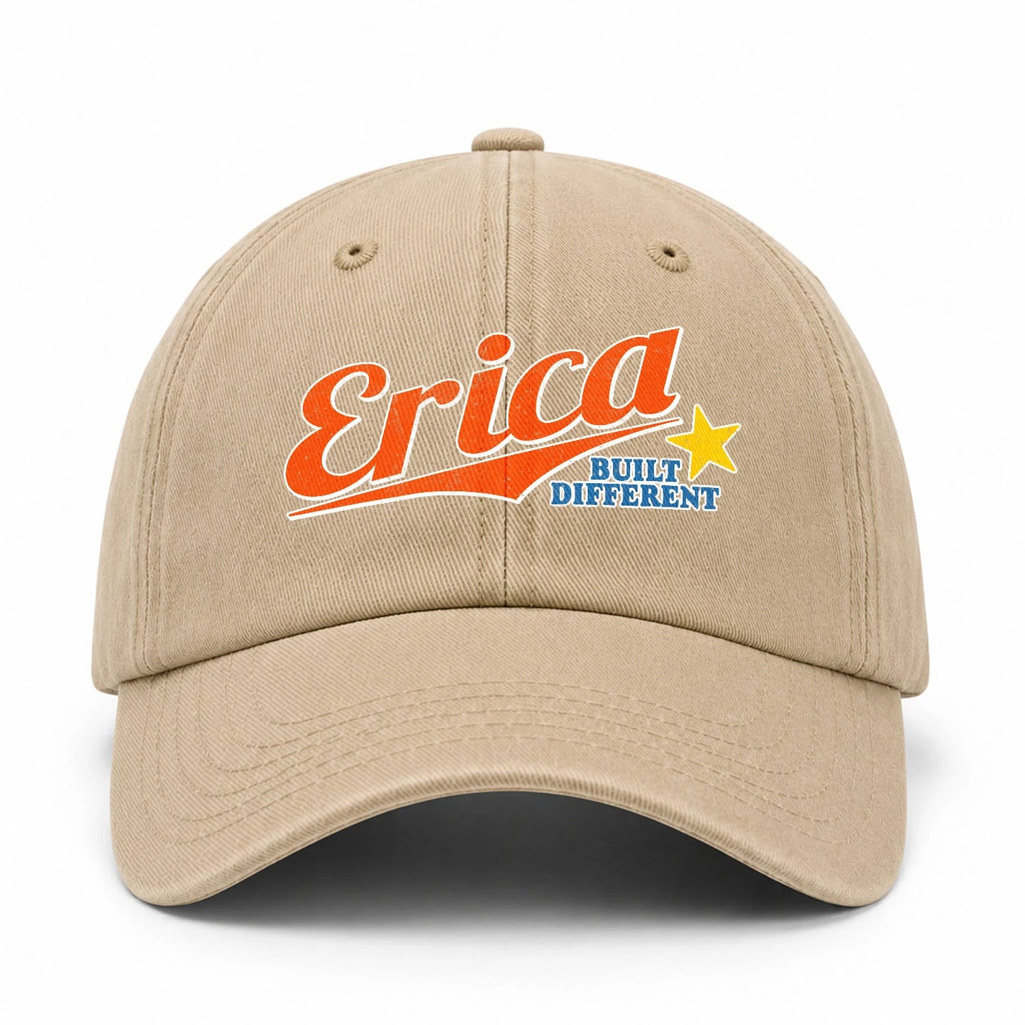 Your Name Built Different Logo Washed Cap ERICA 13K1 C56PF