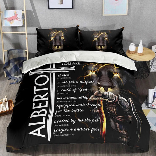 ALBERTO Limited Edition Personalized Bedding Set 13K1-BS1