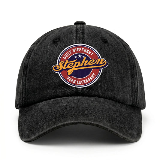 Built Different Born Legendary Logo Washed Cap STEPHEN 13K1 C65PF