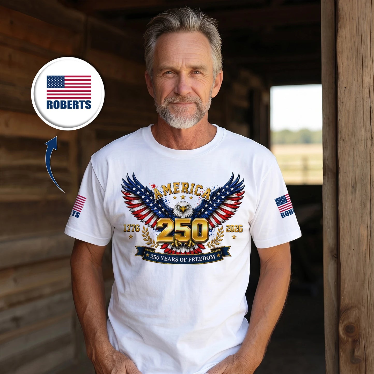 ROBERTS 13K1-550 America 1776-2026 250 Years of Freedom