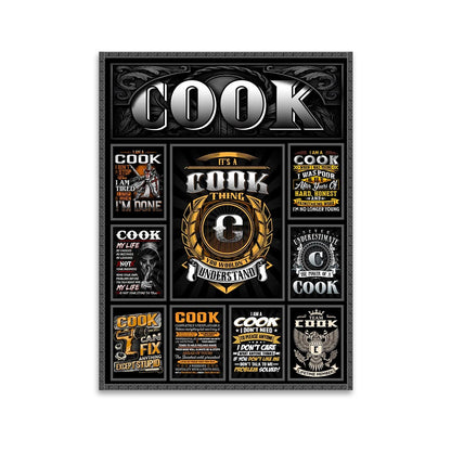 COOK Personalized Sponge Floor Mat – Custom Printed Home Decor 13K1-AR2
