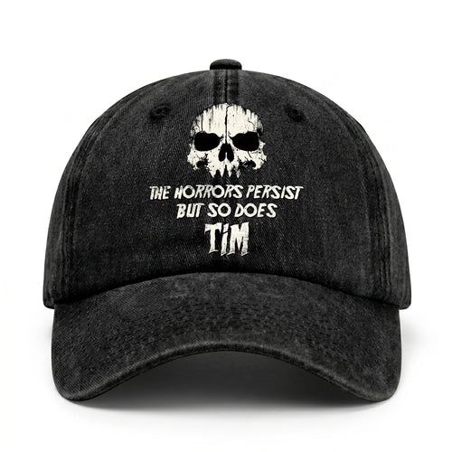 The Horrors Persist But So Does Your Name Cool Skull Washed Cap TIM 13K1 C134PF