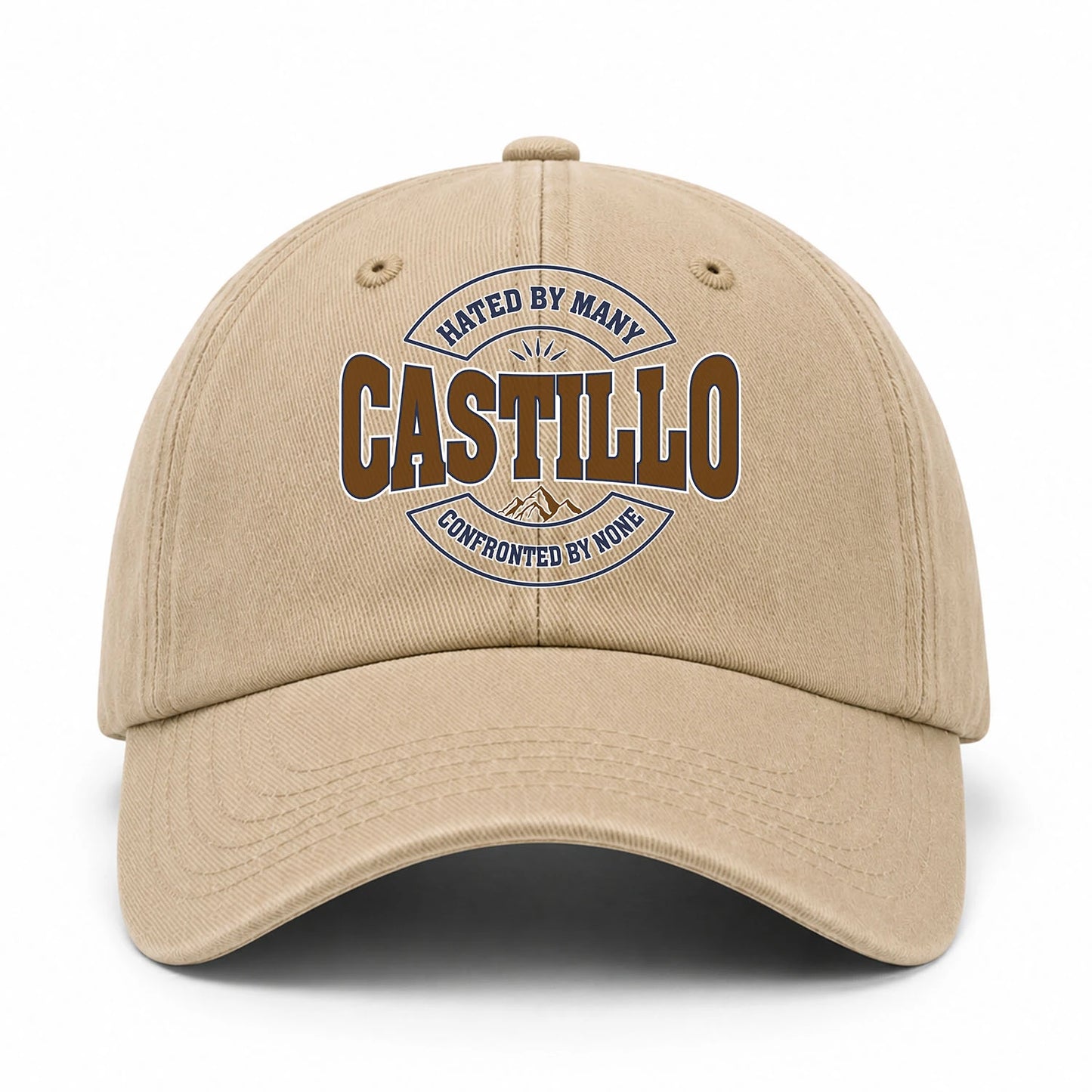 Hated By Many Confronted By None Washed Cap CASTILLO 13K1 C36PF