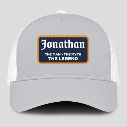 The Man The Myth The Legend Gray Mesh Cap JONATHAN 13K1 C204PF