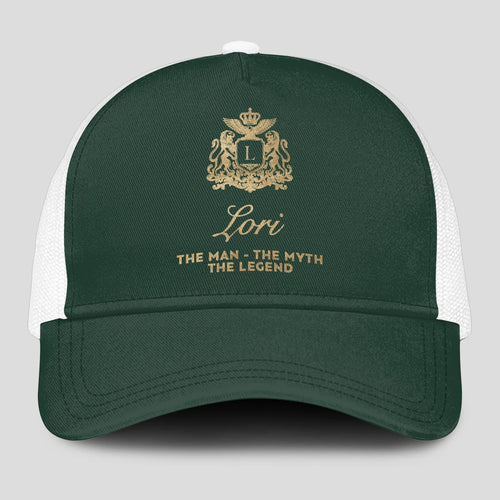 The Man The Myth The Legend Sage Green Mesh Cap LORI 13K1 C192PF