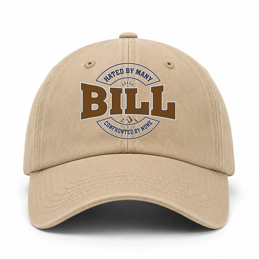 Hated By Many Confronted By None Washed Cap BILL 13K1 C36PF