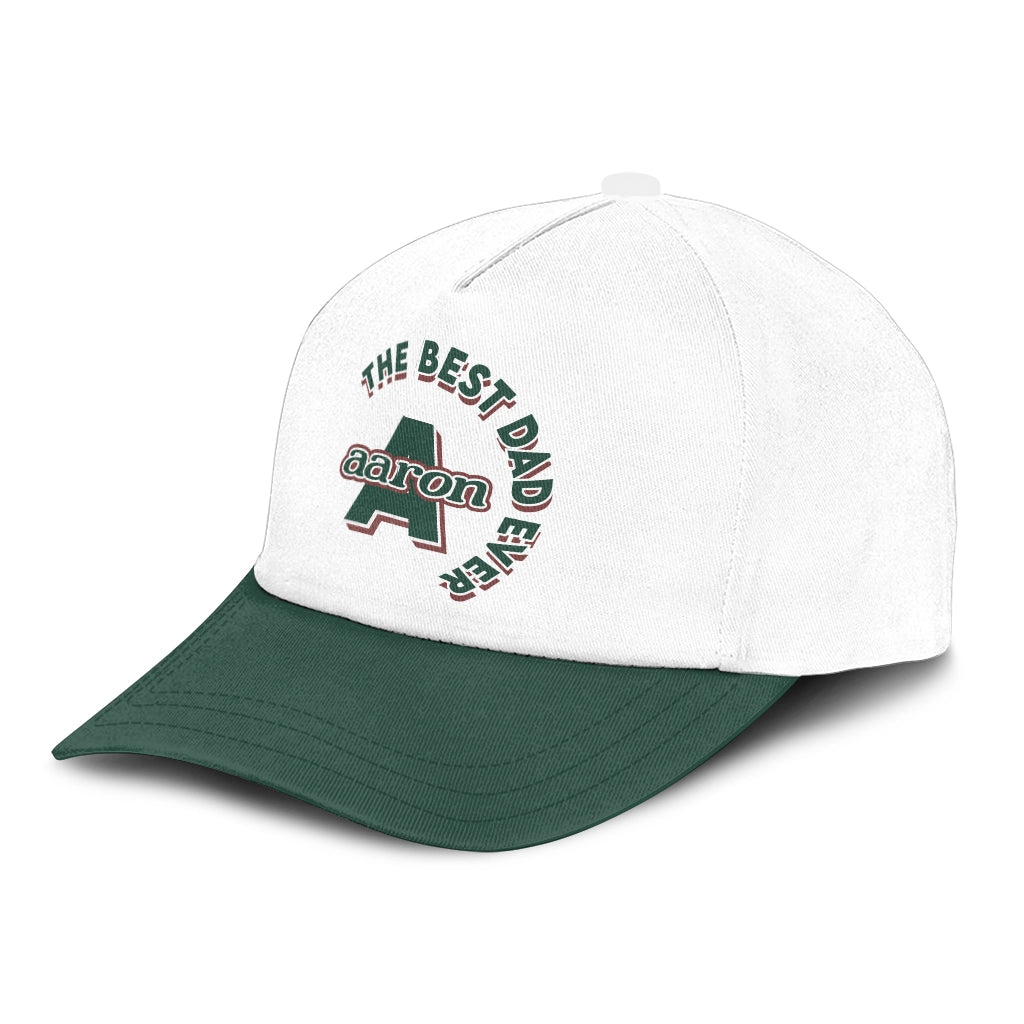 The Best Dad Ever Custom Name Cap AARON 13K1 C35PF