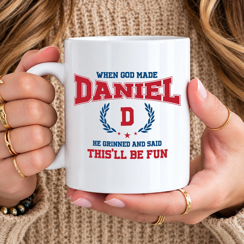 When God Made Your Name Personalized Mug DANIEL 13K1 MG08