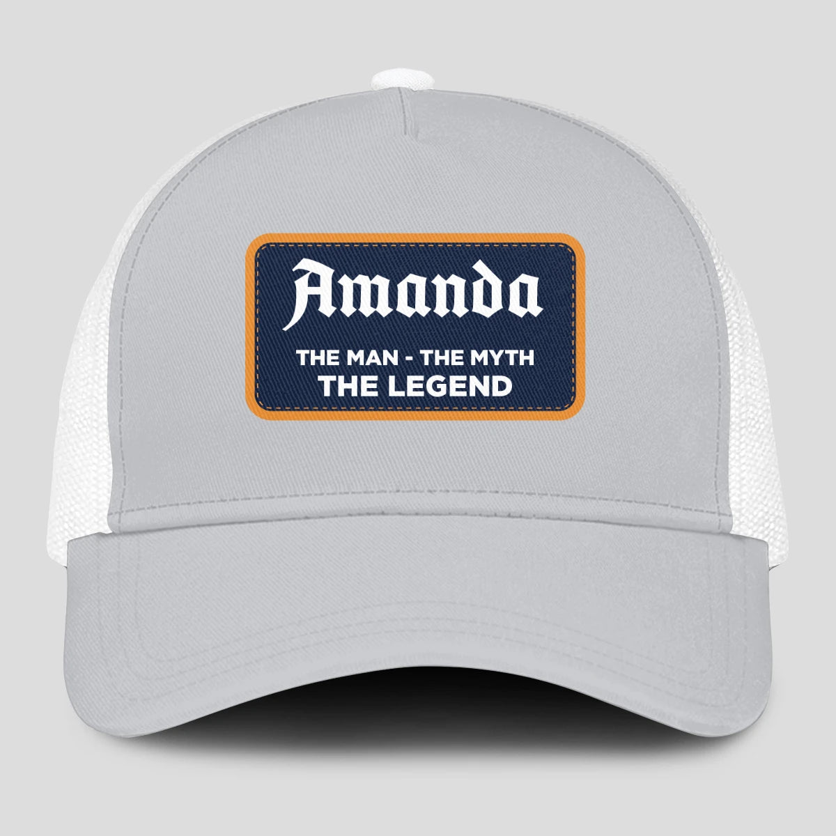 The Man The Myth The Legend Gray Mesh Cap AMANDA 13K1 C204PF