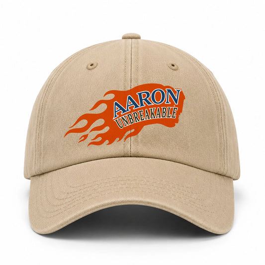 Your Name Unbreakable Logo Washed Cap AARON 13K1 C69PF