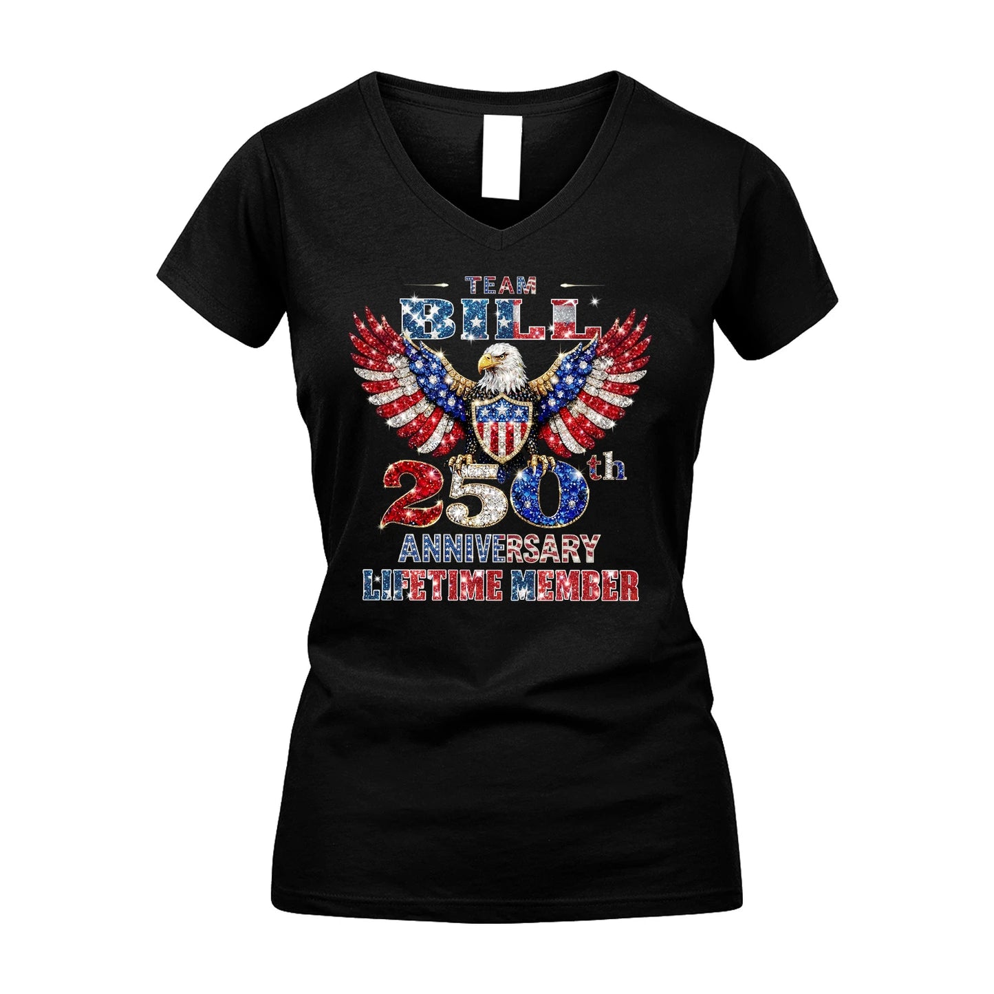 BETTY 13K1-523 Personalized "Team...Lifetime Member" America 250 Design