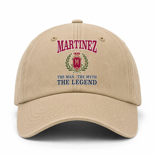 The Man The Myth The Legend Royal Khaki Cap MARTINEZ 13K1 C116PF