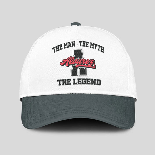 The Man The Myth The Legend Custom Initial Letter And Name Cap ALVAREZ 13K1 C38PF