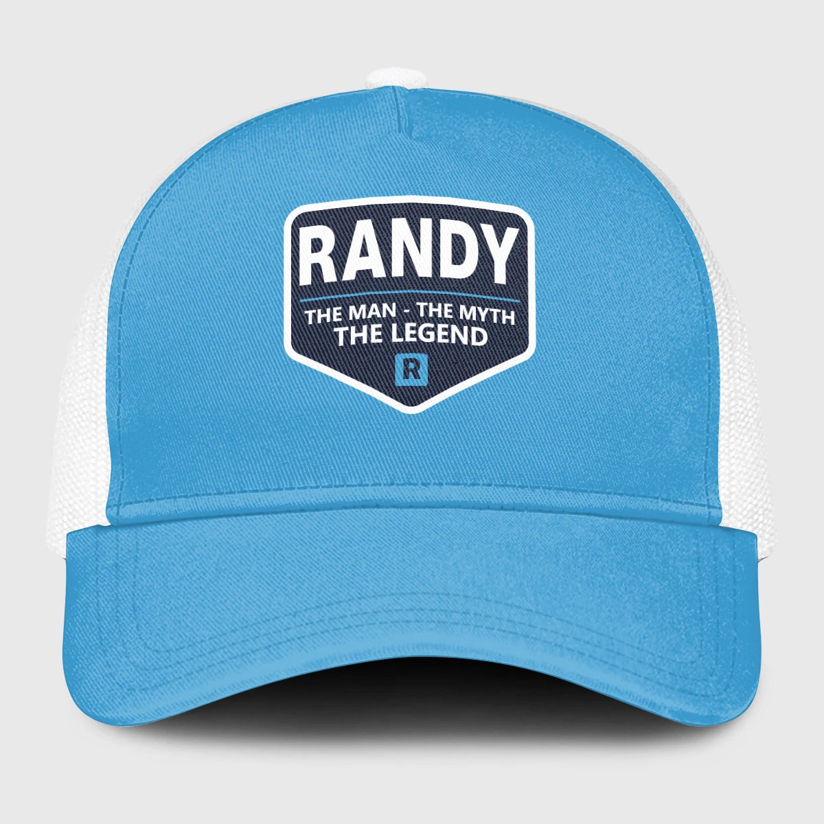 The Man The Myth The Legend Light Blue Mesh Cap RANDY 13K1 C190PF
