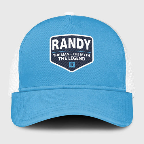 The Man The Myth The Legend Light Blue Mesh Cap RANDY 13K1 C190PF