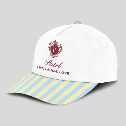 Live Laugh Love Blue And Yellow Luxury Cap PATEL 13K1 C121PF
