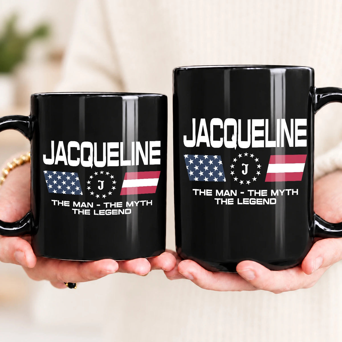 The Man The Myth The Legend Us Flag Mug JACQUELINE 13K1 MG23