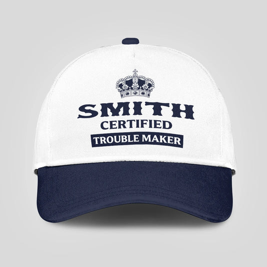 Certified Your Name Trouble Maker Washed Cap SMITH 13K1 C148PF