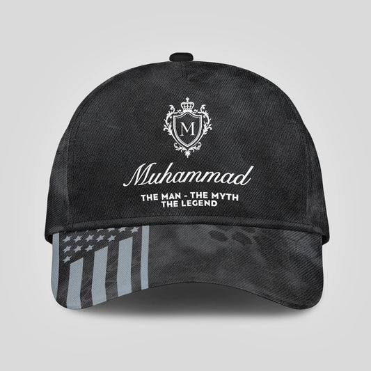 The Man The Myth The Legend America Black Camo Cap MUHAMMAD 13K1 C173PF