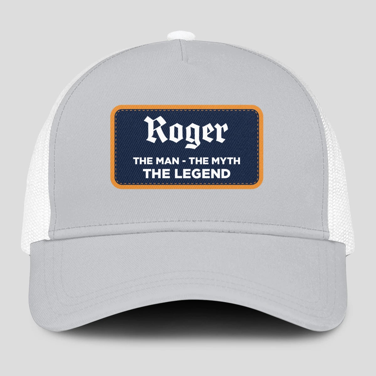 The Man The Myth The Legend Gray Mesh Cap ROGER 13K1 C204PF