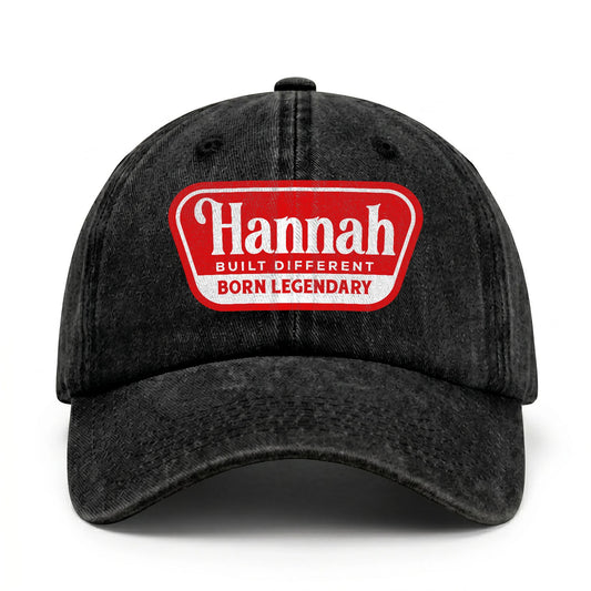 Built Different Born Legendary Red Logo Washed Cap HANNAH 13K1 C63PF