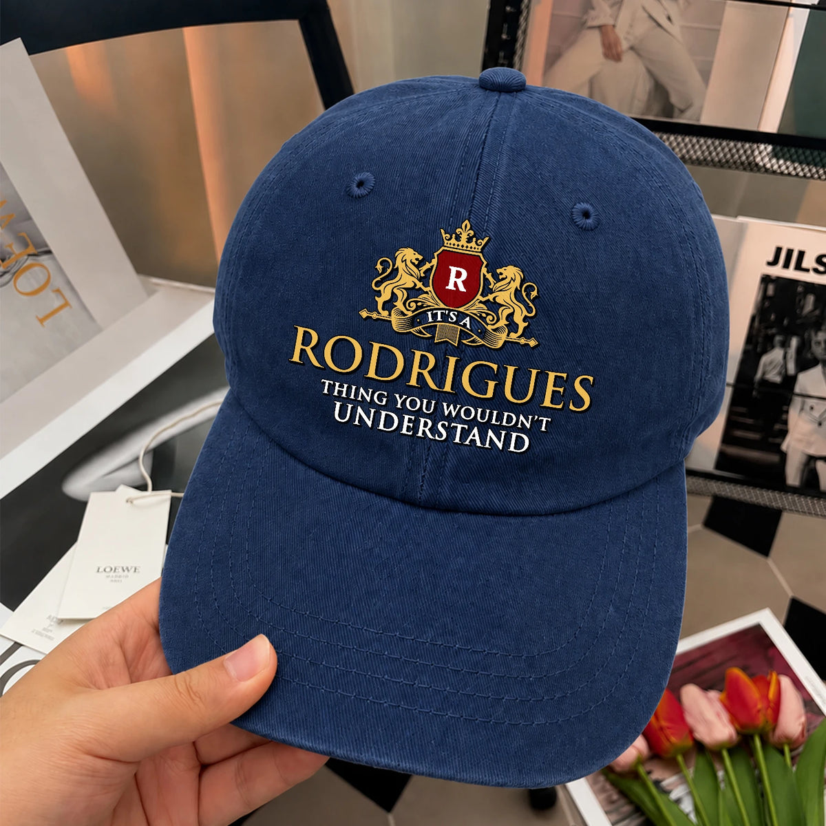 It's A Your Name Thing You Wouldn't Understand Royal Blue Washed Cap RODRIGUES 13K1 C184PF