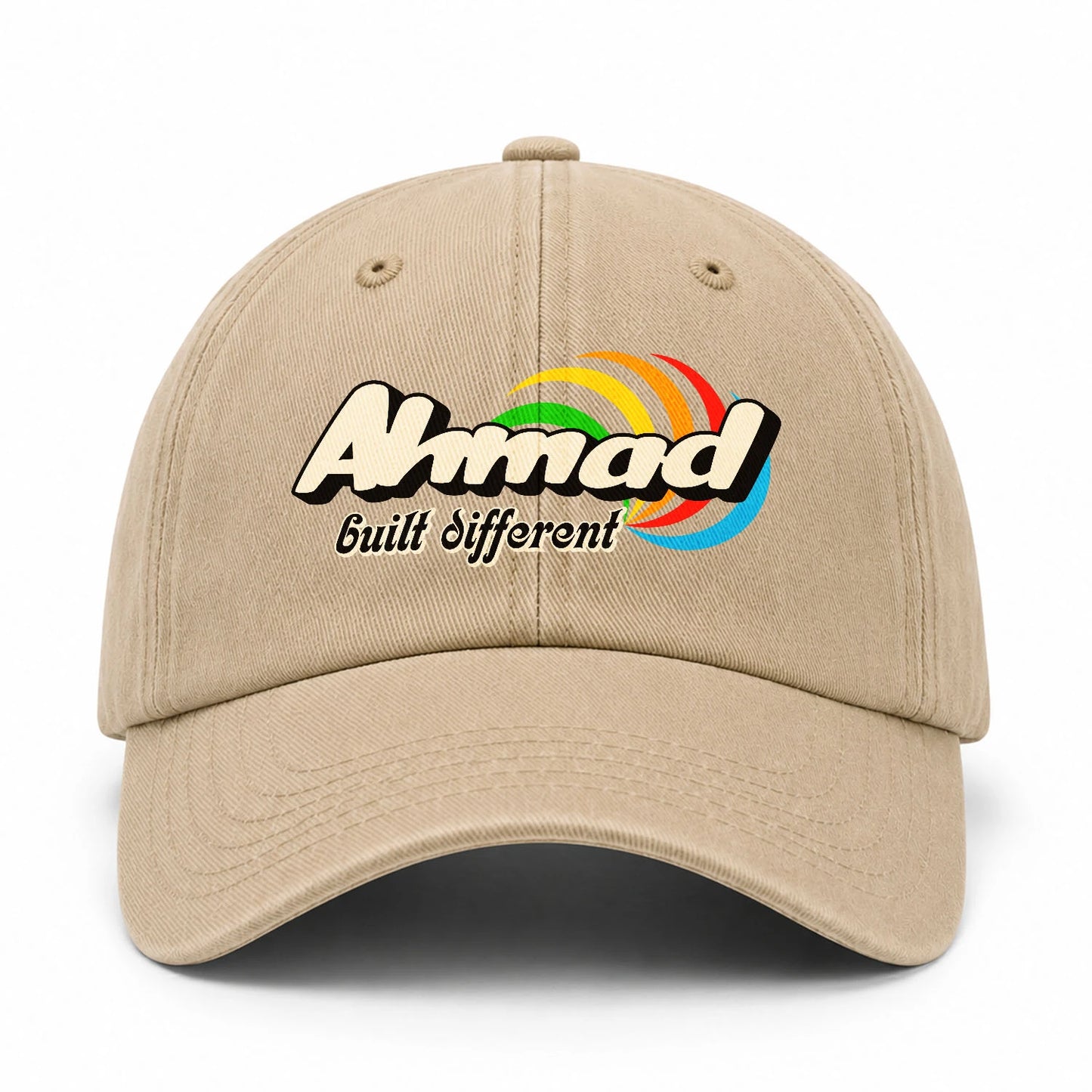 Your Name Built Different Retro Washed Cap AHMAD 13K1 C55PF
