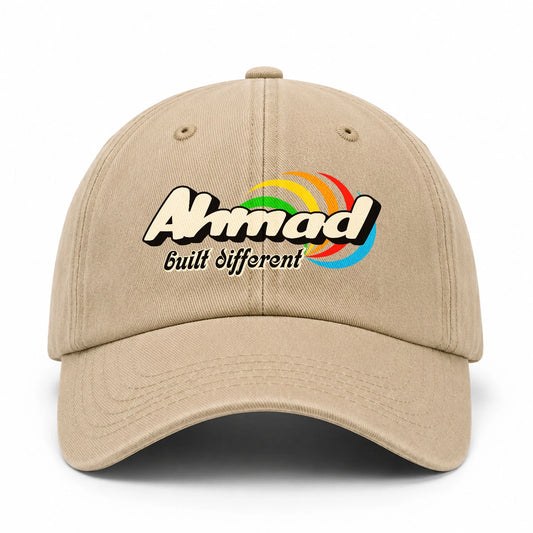 Your Name Built Different Retro Washed Cap AHMAD 13K1 C55PF