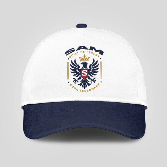 Built Different Born Legendary Elegant Blue And White Cap SAM 13K1 C76PF