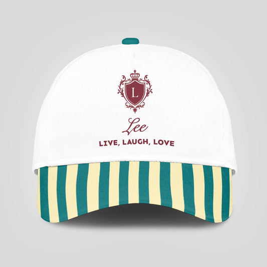 Live Laugh Love Green And Yellow Royal Cap LEE 13K1 C122PF