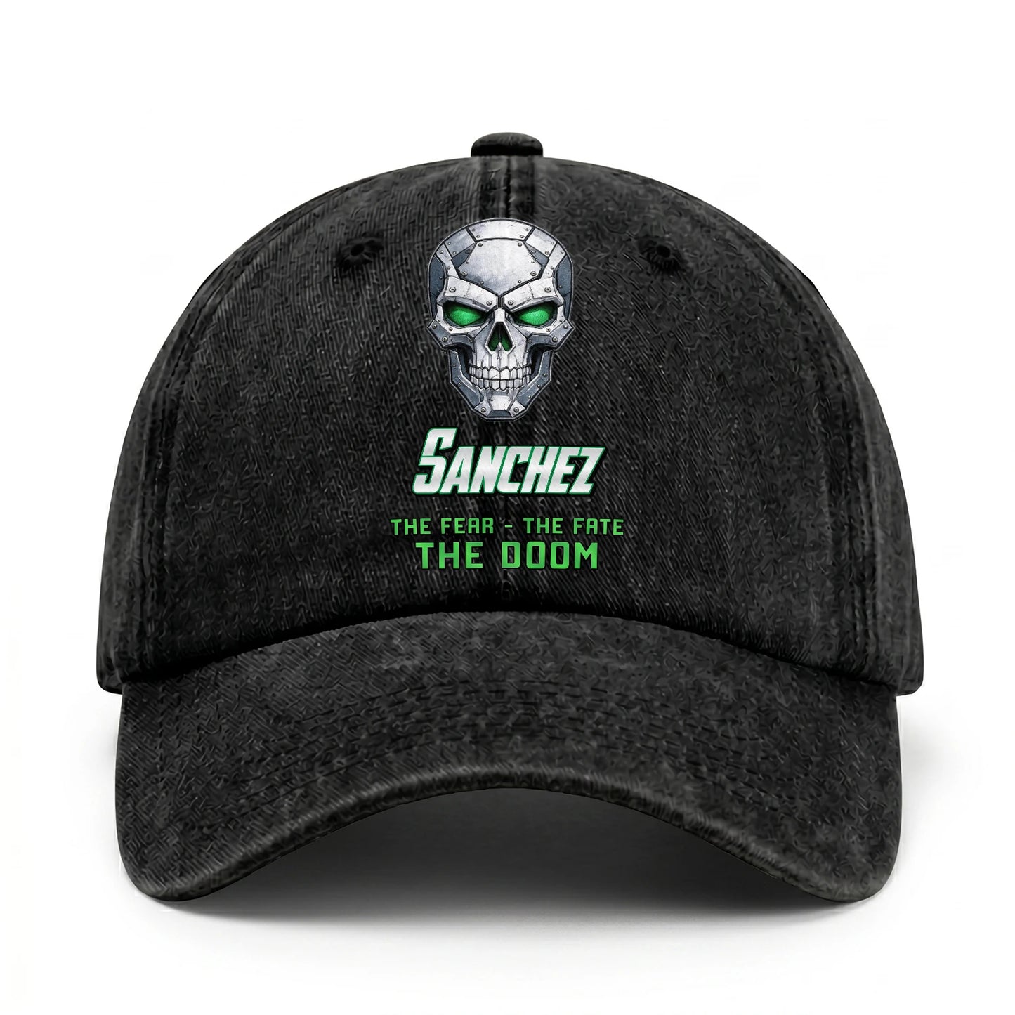 The Fear The Fate The Doom Skull Washed Cap SANCHEZ 13K1 C99PF