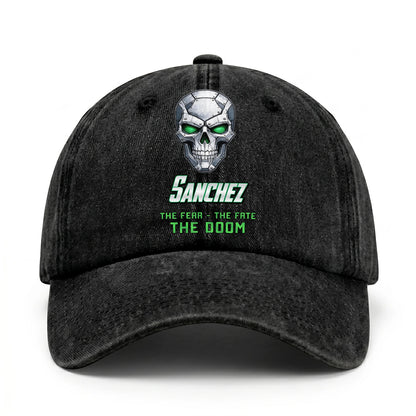 The Fear The Fate The Doom Skull Washed Cap SANCHEZ 13K1 C99PF