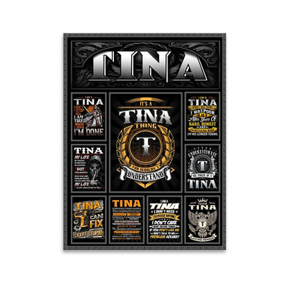 TINA Personalized Sponge Floor Mat – Custom Printed Home Decor 13K1-AR2
