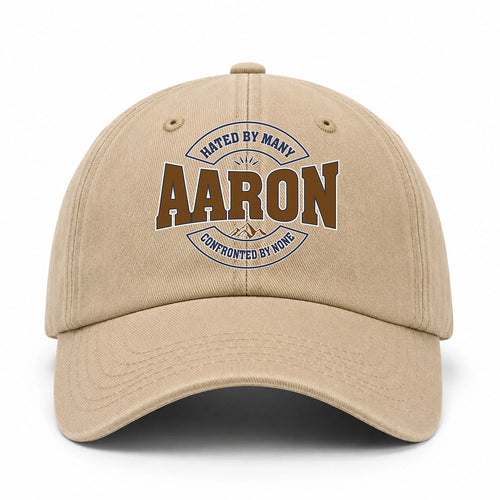 Hated By Many Confronted By None Washed Cap AARON 13K1 C36PF