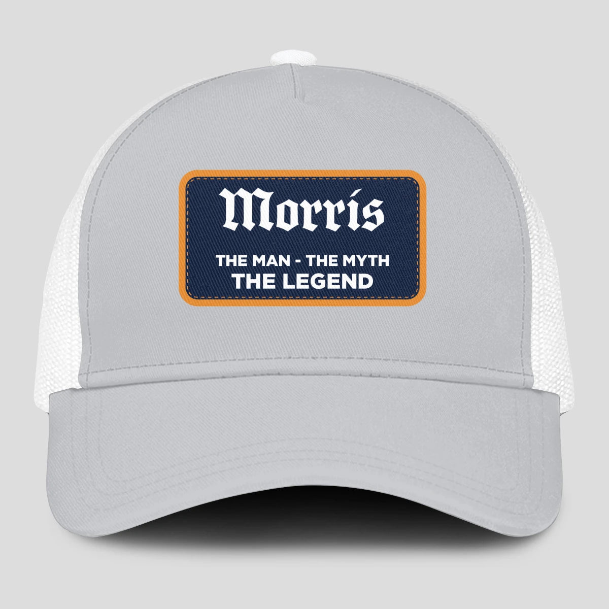 The Man The Myth The Legend Gray Mesh Cap MORRIS 13K1 C204PF