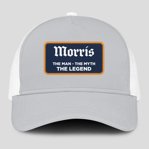 The Man The Myth The Legend Gray Mesh Cap MORRIS 13K1 C204PF