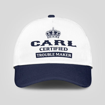 Certified Your Name Trouble Maker Washed Cap CARL 13K1 C148PF