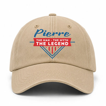 The Man The Myth The Legend Logo Washed Cap PIERRE 13K1 C37PF