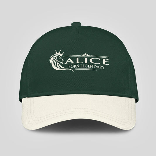 Born Legendary Lion Logo Sage Green And Beige Cap ALICE 13K1 C182PF