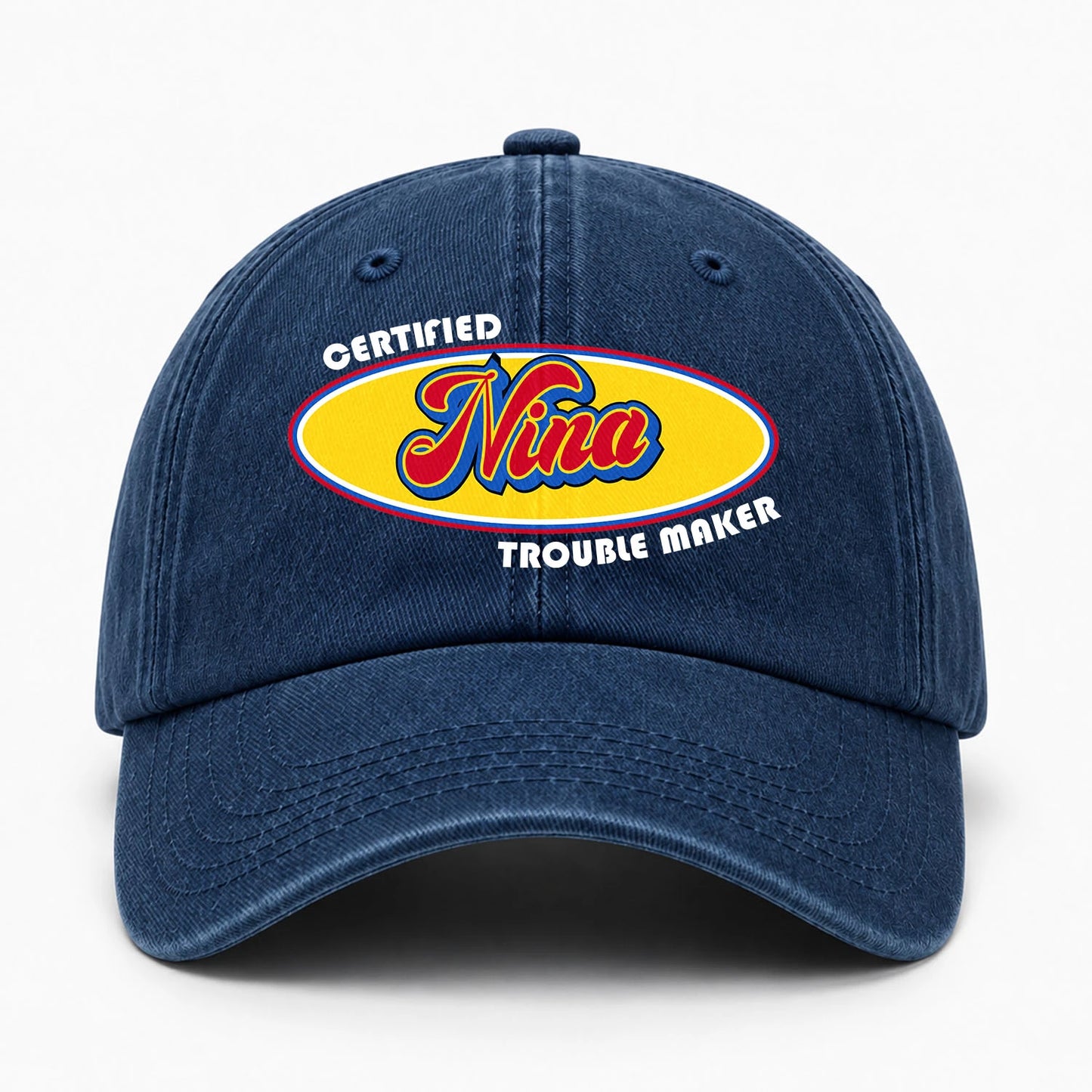 Certified Your Name Trouble Maker Washed Cap NINA 13K1 C73PF