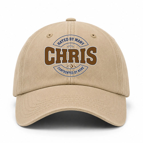 Hated By Many Confronted By None Washed Cap CHRIS 13K1 C36PF