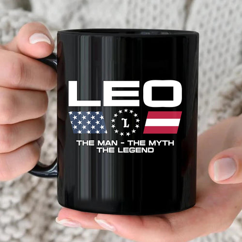 The Man The Myth The Legend Us Flag Mug LEO 13K1 MG23