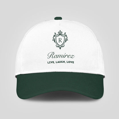 Live Laugh Love Elegant Blue And White Cap RAMIREZ 13K1 C90PF